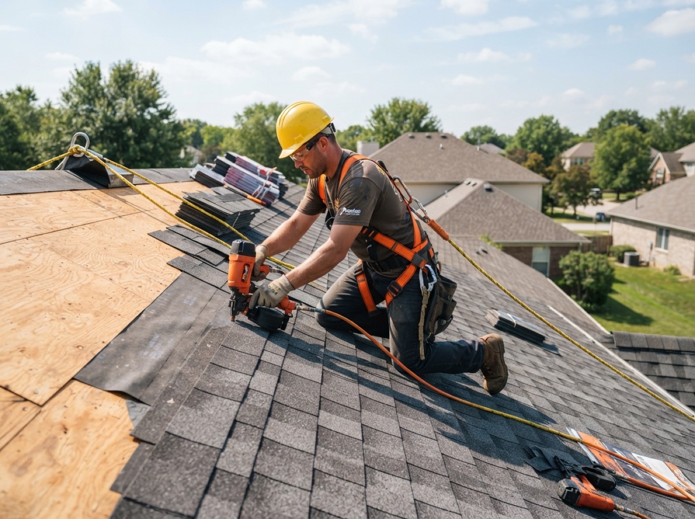 Roofing professional